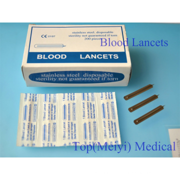 Blood Lancets em aço inoxidável